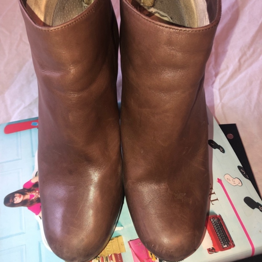 Michael Kors Camel Tan Leather Ankle Boot